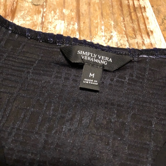 Simply Vera velvet burnout top - Picture 3 of 5